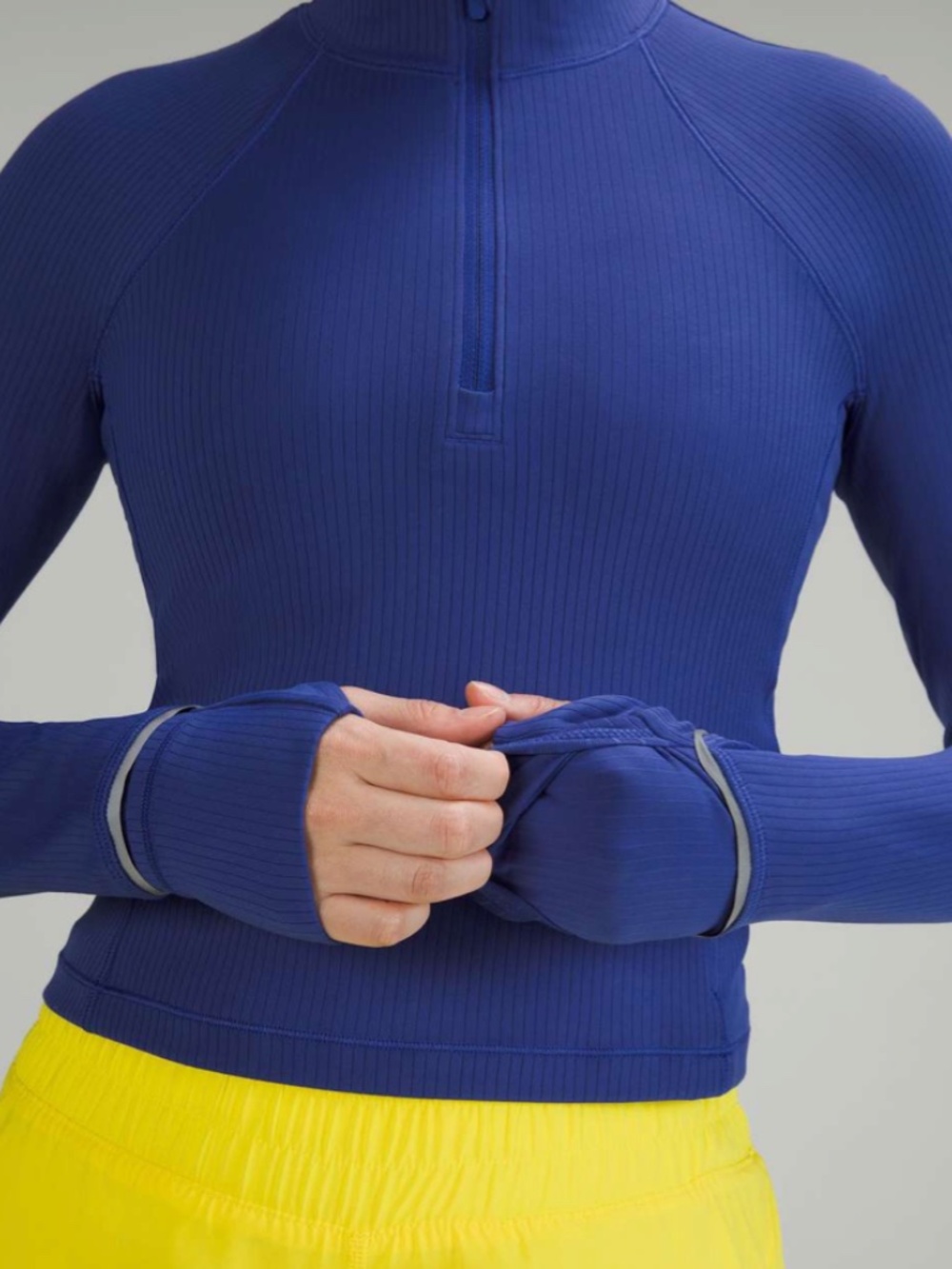 Lululemon It's Rulu Ribbed Cropped Half Zip - Picture 4 of 8